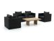 Forza Barolo/ROUGH-L Sessel Lounge-Set 5-teilig