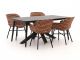 Hartman Delphine/Sophie Studio 170 cm Gartenmöbel-Set 5-teilig