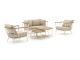 Apple Bee Condor Sessel-Sofa Lounge-Set 6-teilig 4-Sitzer