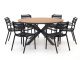 Forza Vico/Fidenza ø149cm dining tuinset 7-delig stapelbaar