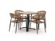 Manifesto Belpasso/Canzo 80 cm Gartenmöbel-Set 5-teilig stapelbar klappbar