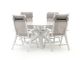 Bellagio Lugo/Lodola ø 130 cm Gartenmöbel-Set 5-teilig verstellbar