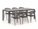 Manifesto Belpasso/Menzano 220 cm Gartenmöbel-Set 7-teilig stapelbar