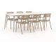 Forza Vico/Sora 220 cm Gartenmöbel-Set 7-teilig stapelbar