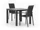 Forza Centallo/Fidenza 90 cm Gartenmöbel-Set 3-teilig stapelbar