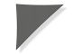 Shadow Comfort Sonnensegel Dreieck 90° 500x500x710 cm