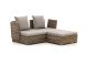 ROUGH-B Chaiselongue Lounge-Set 3-teilig