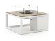 Cosiraw Lounge Feuertisch 100x100x55 cm