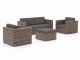 ROUGH-C Sessel-Sofa Lounge-Set 4-teilig