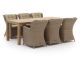 Intenso Milano/ROUGH-S 220 cm Gartenmöbel-Set 7-teilig