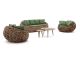 Apple Bee Cocoon/ROUGH-K Sessel-Sofa Lounge-Set 5-teilig