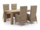 Intenso Fabrizi/ROUGH-X 180 cm Gartenmöbel-Set 5-teilig verstellbar