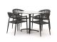 Manifesto Belpasso/Canzo 80 cm Gartenmöbel-Set 5-teilig stapelbar klappbar
