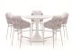 SUNS Nappa/Nova ø 130 cm Low Gartenbar-Set 6-teilig