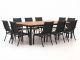 Bellagio Lugo/Linosa 240x160 cm Gartenmöbel-Set 11-teilig stapelbar