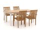 Sunyard Jakarta/Linosa 180 cm Gartenmöbel-Set 5-teilig stapelbar