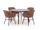 Hartman Delphine/Sophie Studio ø 128 cm Gartenmöbel-Set 5-teilig