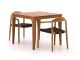Bellagio Berbaro/Bruca 90 cm Gartenmöbel-Set  3-teilig Stapelbar