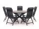 Forza Capri/Fidenza ø149cm dining tuinset 6-delig verstelbaar
