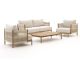 Zavelli Convivia Sessel-Sofa Lounge-Set 4-teilig 4-Sitzer