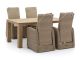 Intenso Umbria/ROUGH-X 180 cm Gartenmöbel-Set 5-teilig verstellbar