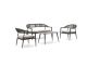 Manifesto Belpasso Sessel-Sofa Lounge-Set 4-teilig