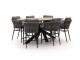 Bellagio Mineo/ROUGH-Y Ellips 240 cm High Dining Gartenmöbel-Set 7-teilig