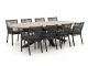 Manifesto Rivola/ROUGH-Y Ellips 280 cm Gartenmöbel-Set 9-teilig