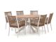 Manifesto Rivola/Fidenza 220 cm Gartenmöbel-Set 7-teilig