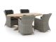 Intenso Milano/ROUGH-Y Ellips 200 cm Gartenmӧbel-Set 5-teilig