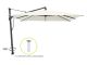 Glatz Sombrano S+ Easy Ampelschirm 350x350cm - Ekrü (158) (inkl. Bodenanker M4) und Sonnenschirm Schutzhülle) Aluminium ( Gestell = Anthrazit)