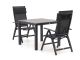 Bellagio Avenza/Fidenza 90 cm Gartenmöbel-Set 3-teilig verstellbar