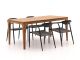 Manifesto Cavone/Bruca 170 cm Gartenmöbel-Set 5-teilig stapelbar