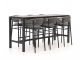 Bellagio Panaro/Trecenta 225 cm Gartenbar-Set 7-teilig