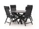 Bellagio Lugo/Lodola ø 130 cm Gartenmöbel-Set 5-teilig verstellbar