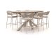Bellagio Nova Siri/ROUGH-Y Ellips 240 cm Gartenbar-Set 7-teilig