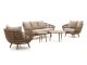 Intenso Stila/ROUGH-K Sessel-Sofa lounge-Set--5-teilig