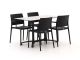 Forza Sile/Canzo 120 cm Gartenmöbel-Set 5-teilig stapelbar klappbar