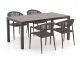 Manifesto Belpasso/Menzano 160 cm Gartenmöbel-Set 5-teilig stapelbar