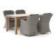 Intenso Milano/ROUGH-S 160 cm Gartenmöbel-Set 5-teilig