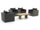 Forza Barolo/ROUGH-L Sessel Lounge-Set 5-teilig