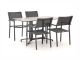 Bellagio Roma/Canzo 80 cm Gartenmöbel-Set 5-teilig stapelbar