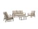 Tierra Outdoor Musone Sessel-Sofa Lounge-Set 4-teilig 5-Sitzer verstellbar