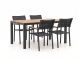 Bellagio Roma/Fidenza 160 cm Gartenmöbel-Set 5-teilig stapelbar
