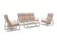 Manifesto Rubbiano Sessel-Sofa Lounge-Set 4-teilig 5-Sitzer