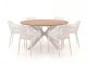 Forza Ripi/Fidenza ø149cm dining tuinset 7-delig stapelbaar