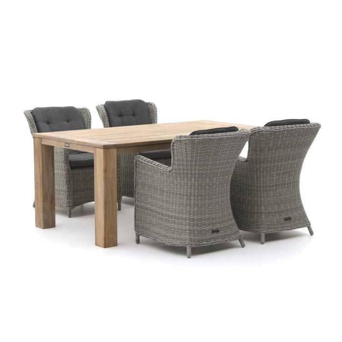 Intenso Milano/ROUGHX 180 cm GartenmöbelSet 5teilig Graphite (inkl