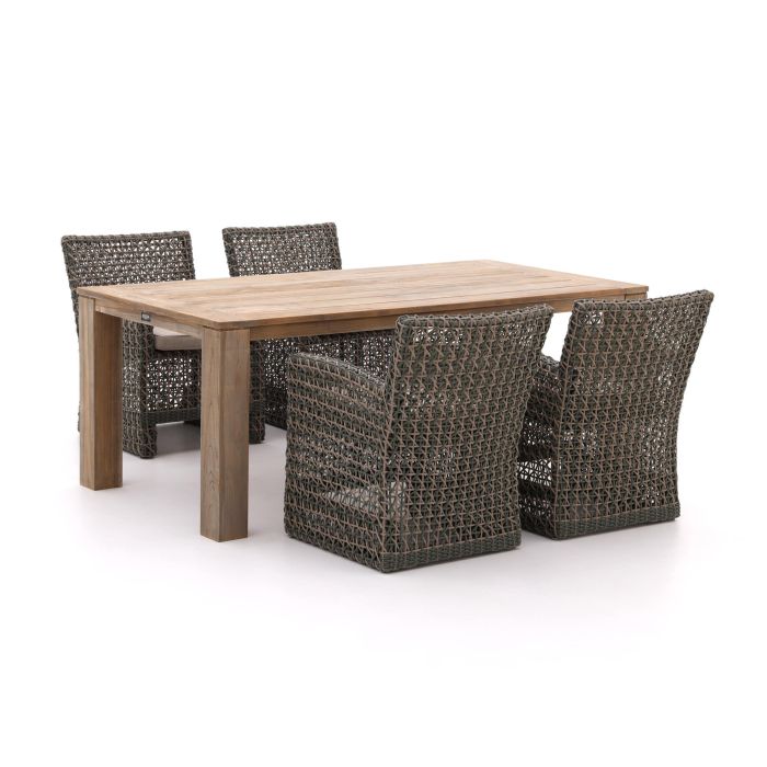 Intenso Fellini/ROUGHX 200 cm GartenmöbelSet 5teilig Burly Green