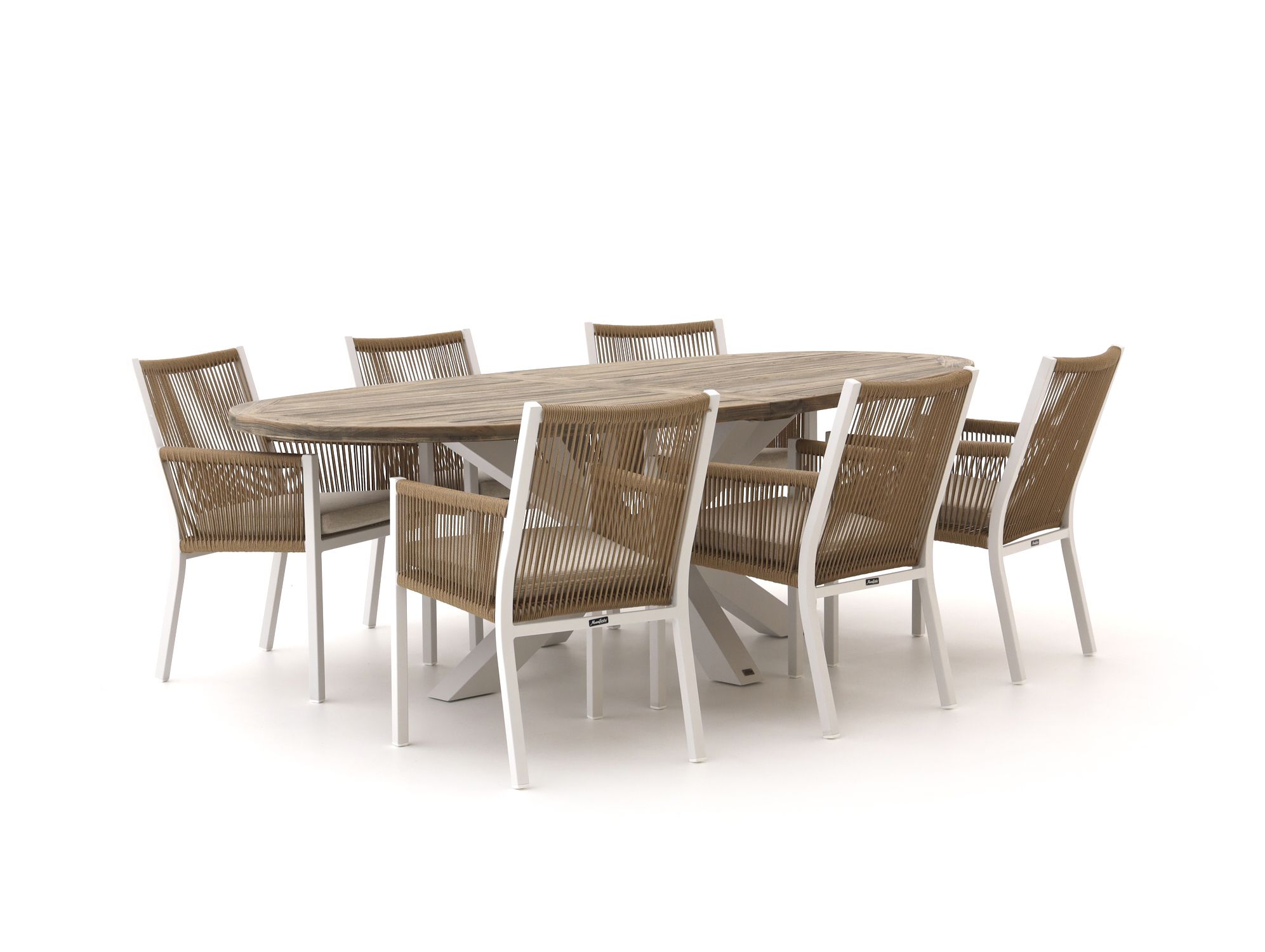 Intenso Bordano/ROUGH-S 160 cm Esstischgruppe 5-teilig