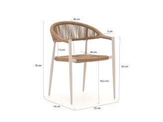Manifesto Belpasso/ROUGH-X 320 cm Gartenmöbel-Set 9-teilig stapelbar